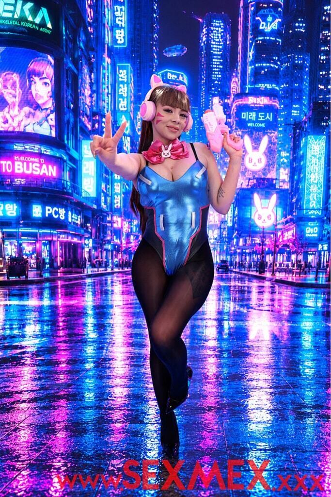SEXY COSPLAYER D.VA . Nicole Zurich