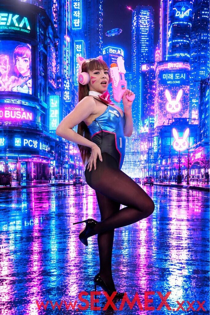 SEXY COSPLAYER D.VA . Nicole Zurich
