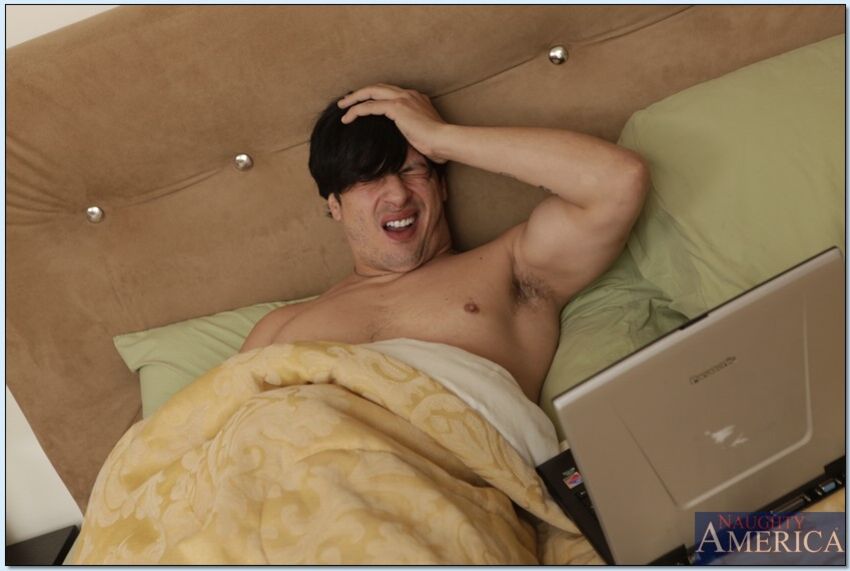 Amber Ashlee fucking in the bed with her big tits