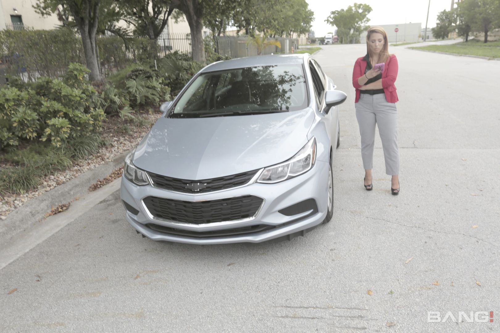 Janet Slams Her Pussy Down On A Mechanics Cock In His Garage