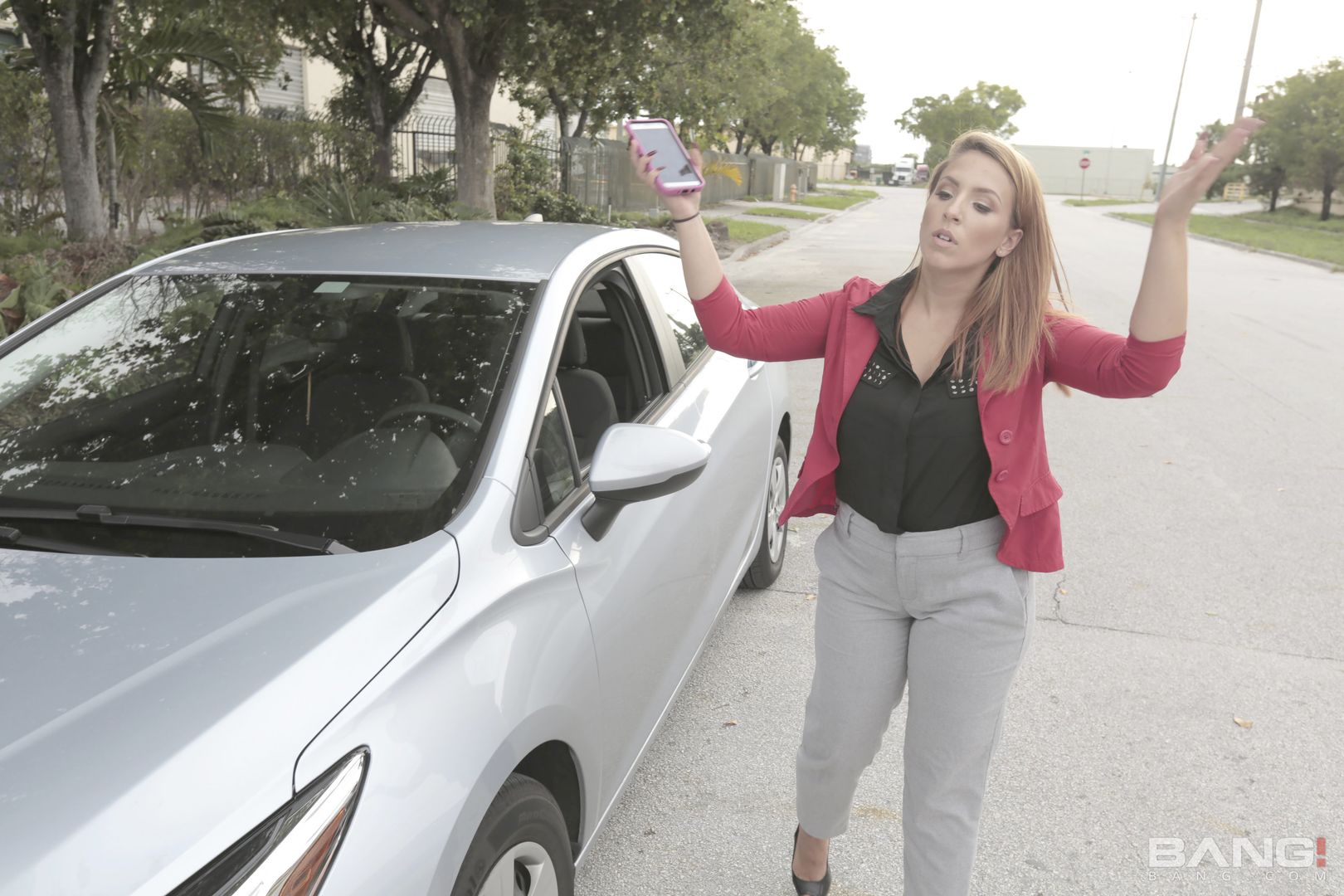Janet Slams Her Pussy Down On A Mechanics Cock In His Garage