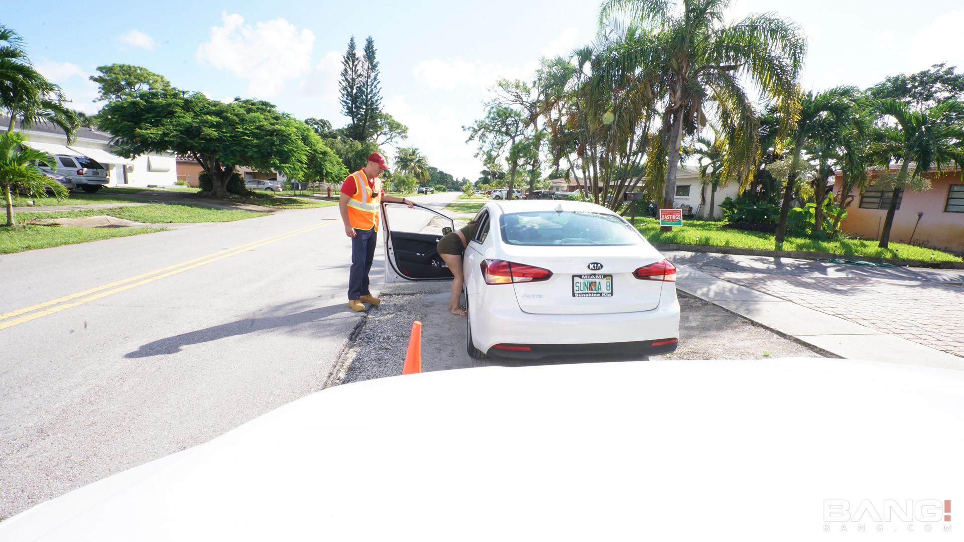 Samantha Rose Gets Fucked Balls Deep On The Floor Of Her Mechanics Garage