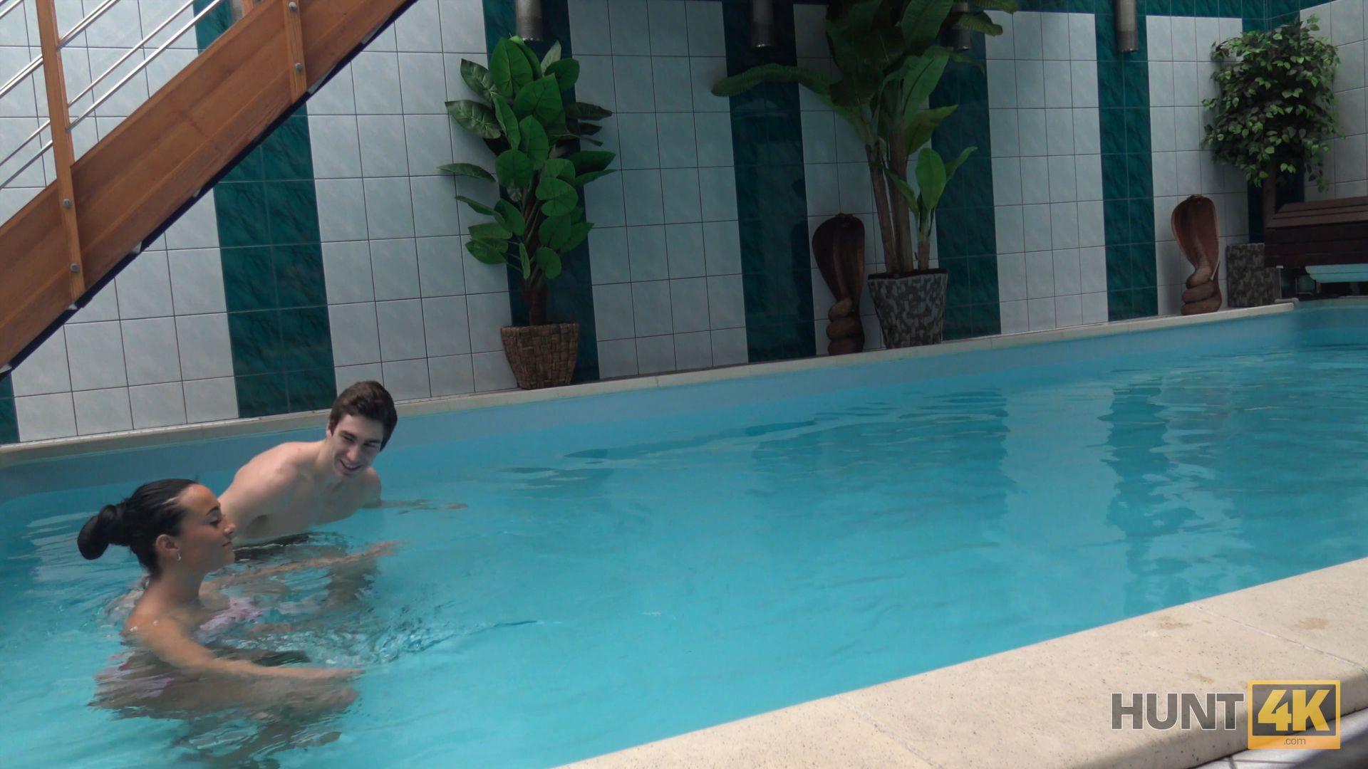 Sex adventures in private swimming pool