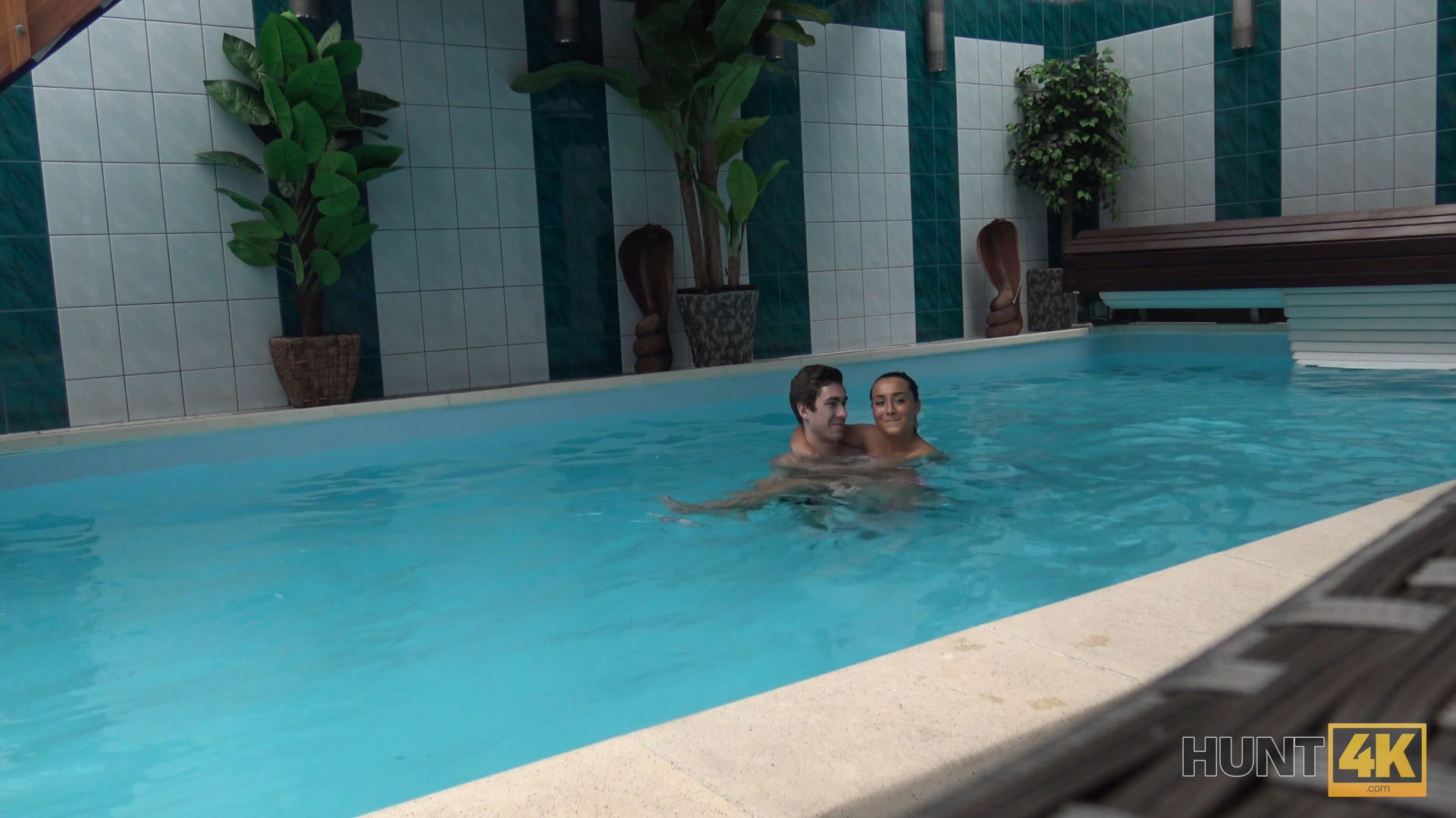 Sex adventures in private swimming pool