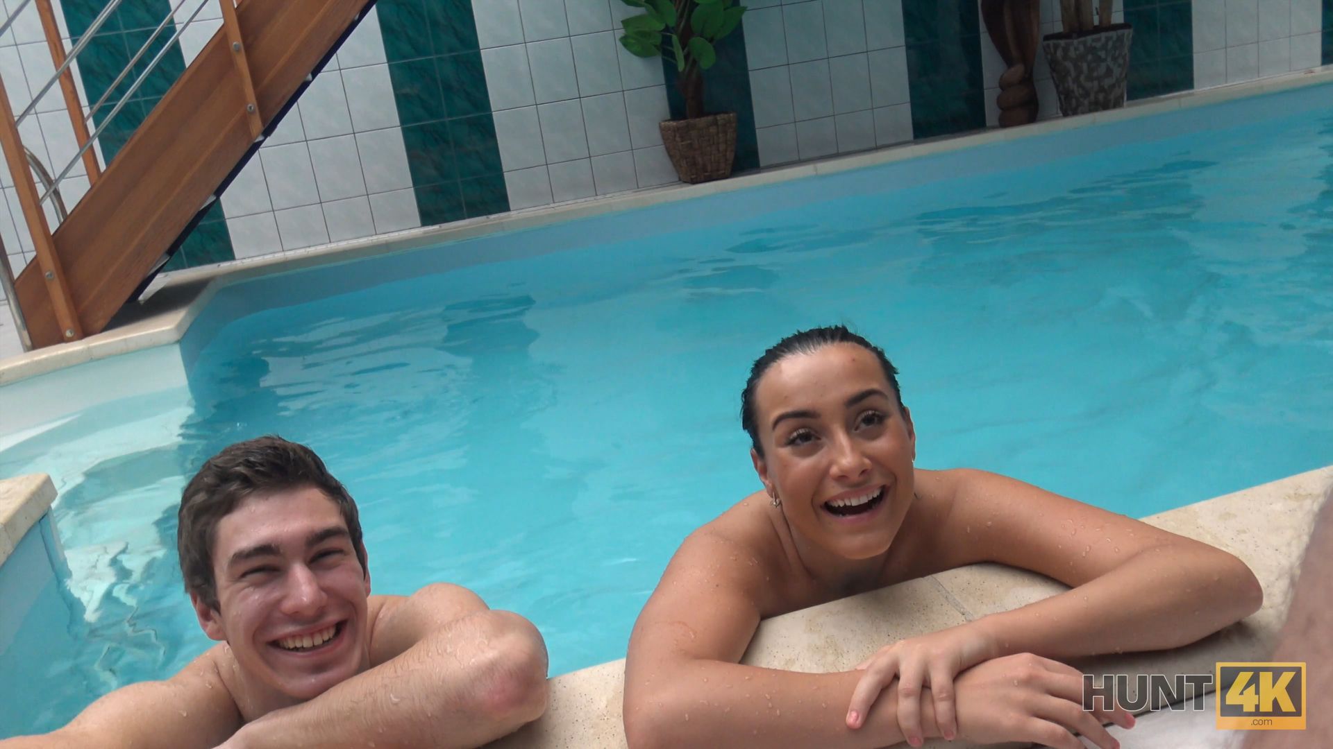 Sex adventures in private swimming pool