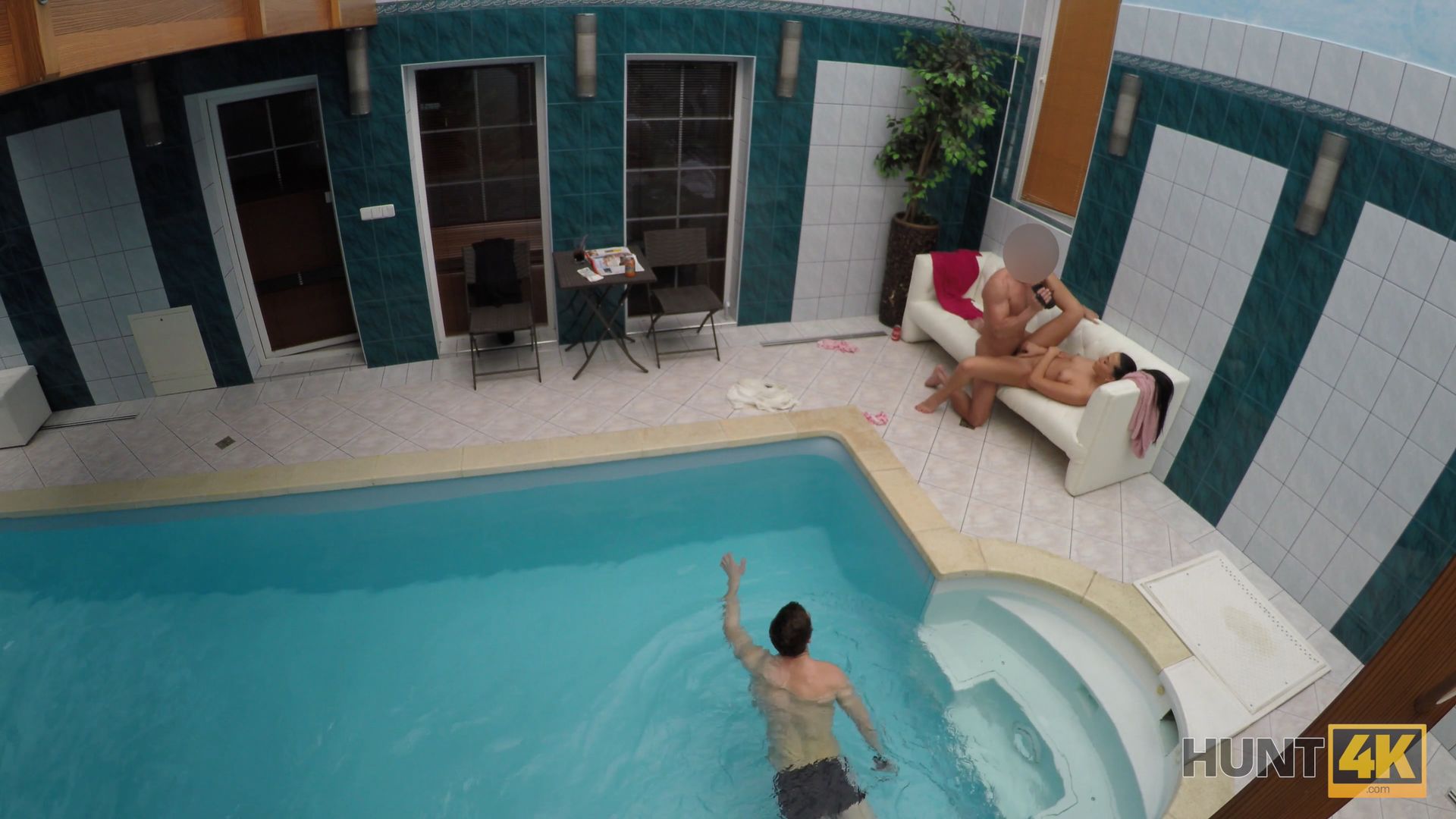 Sex adventures in private swimming pool