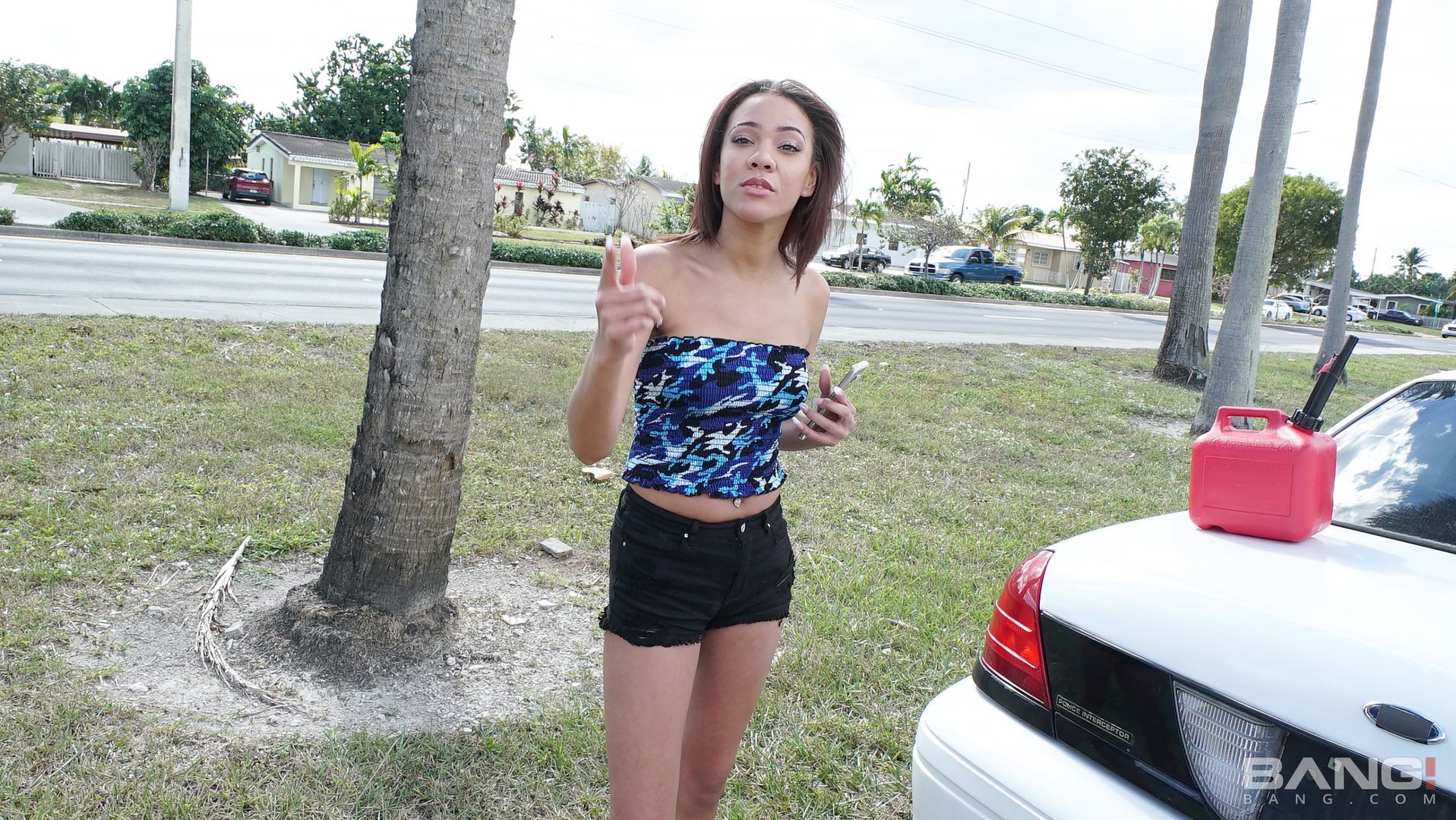 London Tisdale Fucks In The Truck Bed To Get Her Car Out Of Impound