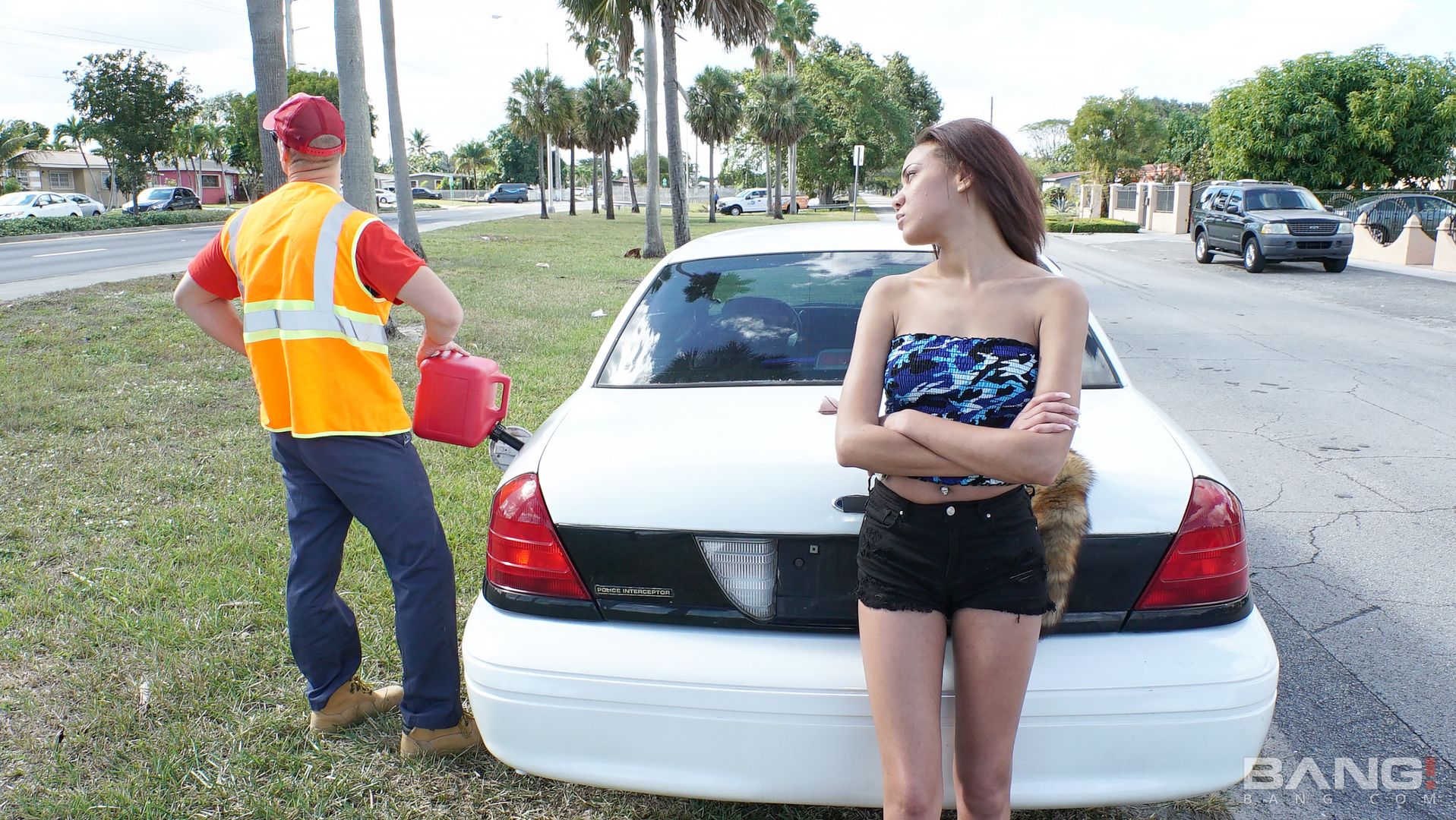 London Tisdale Fucks In The Truck Bed To Get Her Car Out Of Impound