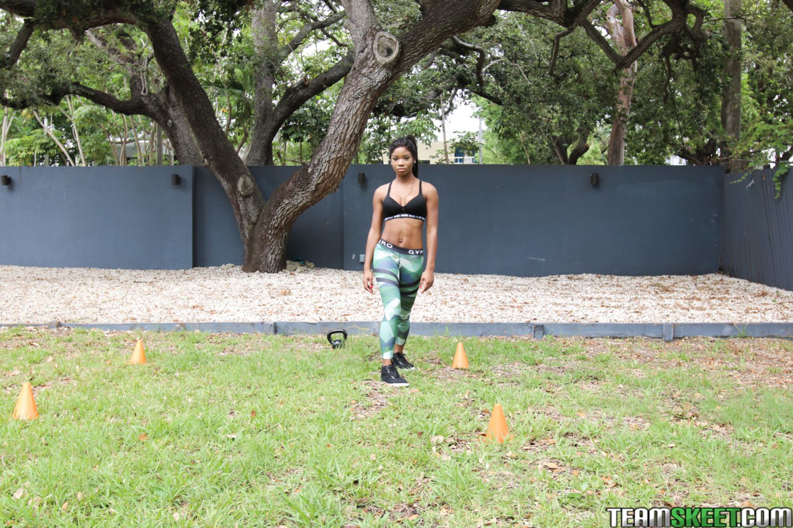 Dark Skinned Fitness Freak
