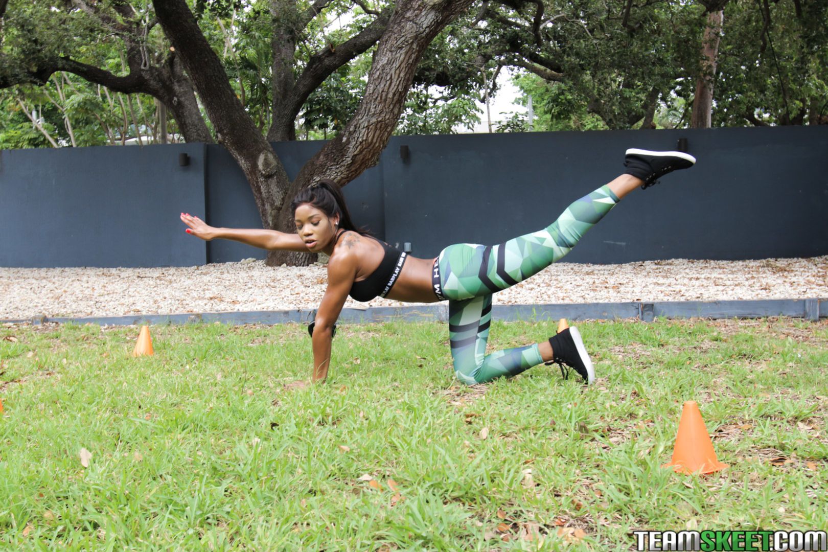 Dark Skinned Fitness Freak