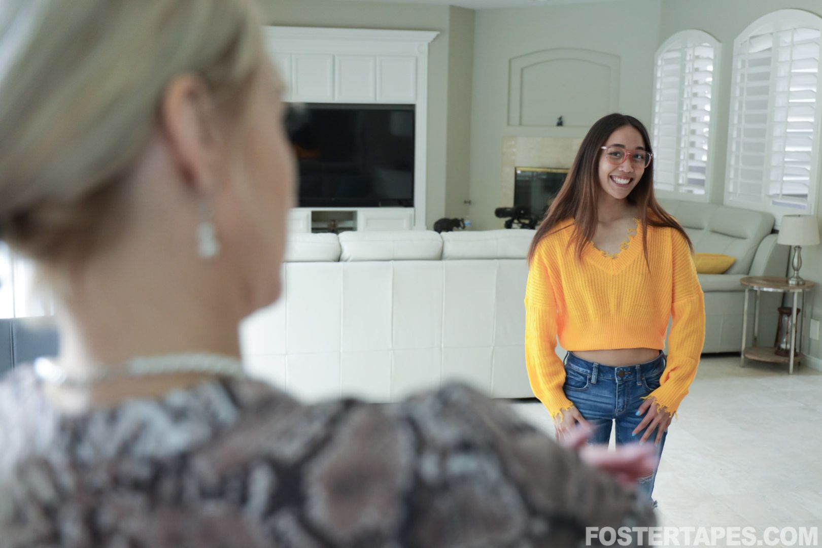 Asian Foster Daughter Trained To Serve