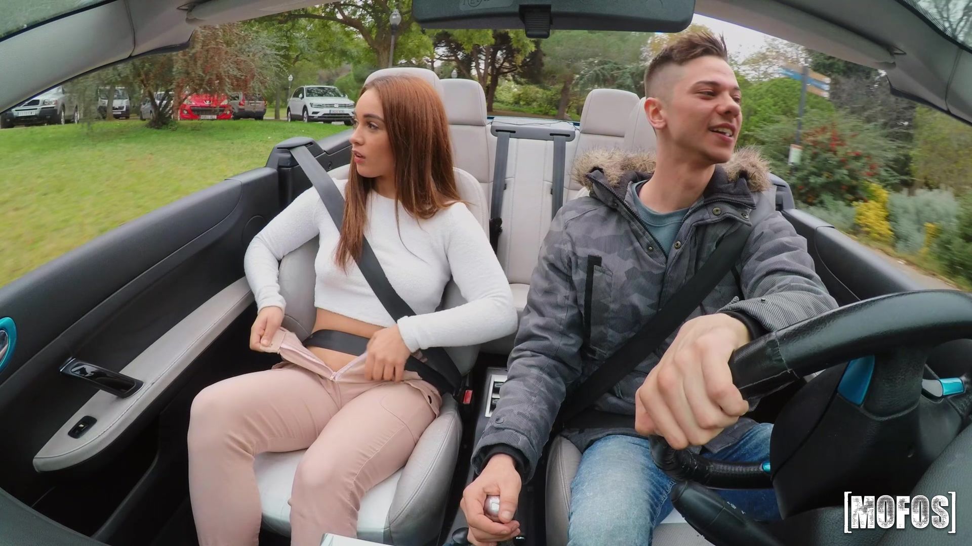 Car Loving Hottie Horny For Cock