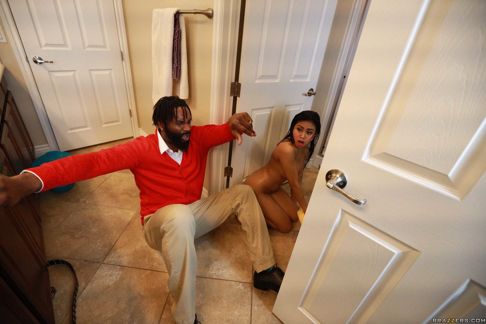 The Maid Cums Clean