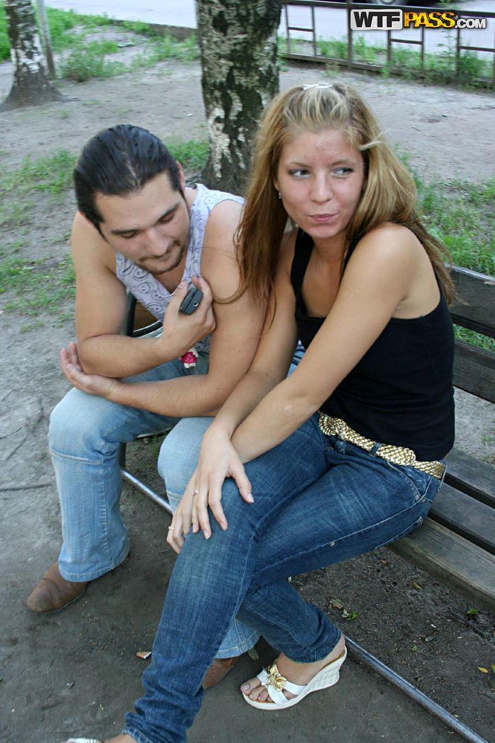 Fun blonde girl liked public fuck