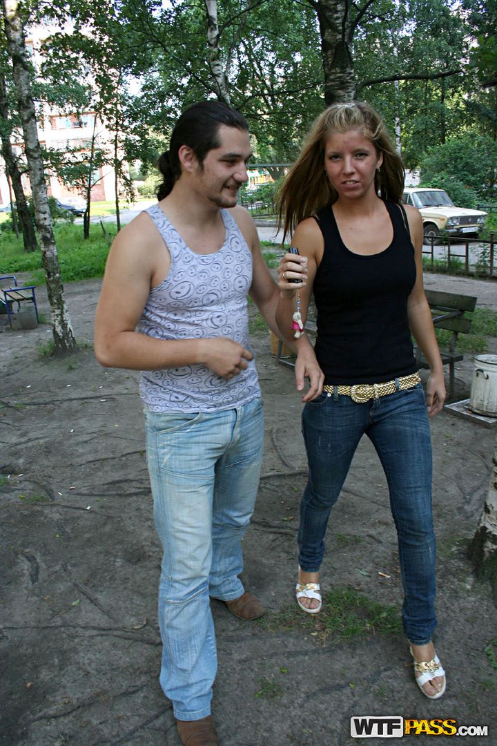 Fun blonde girl liked public fuck