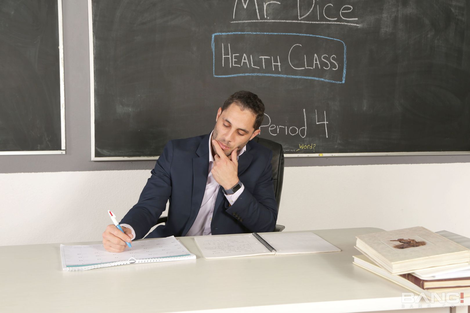 September Reign Is A Principal That Gets Drilled By A Sex Ed Teacher