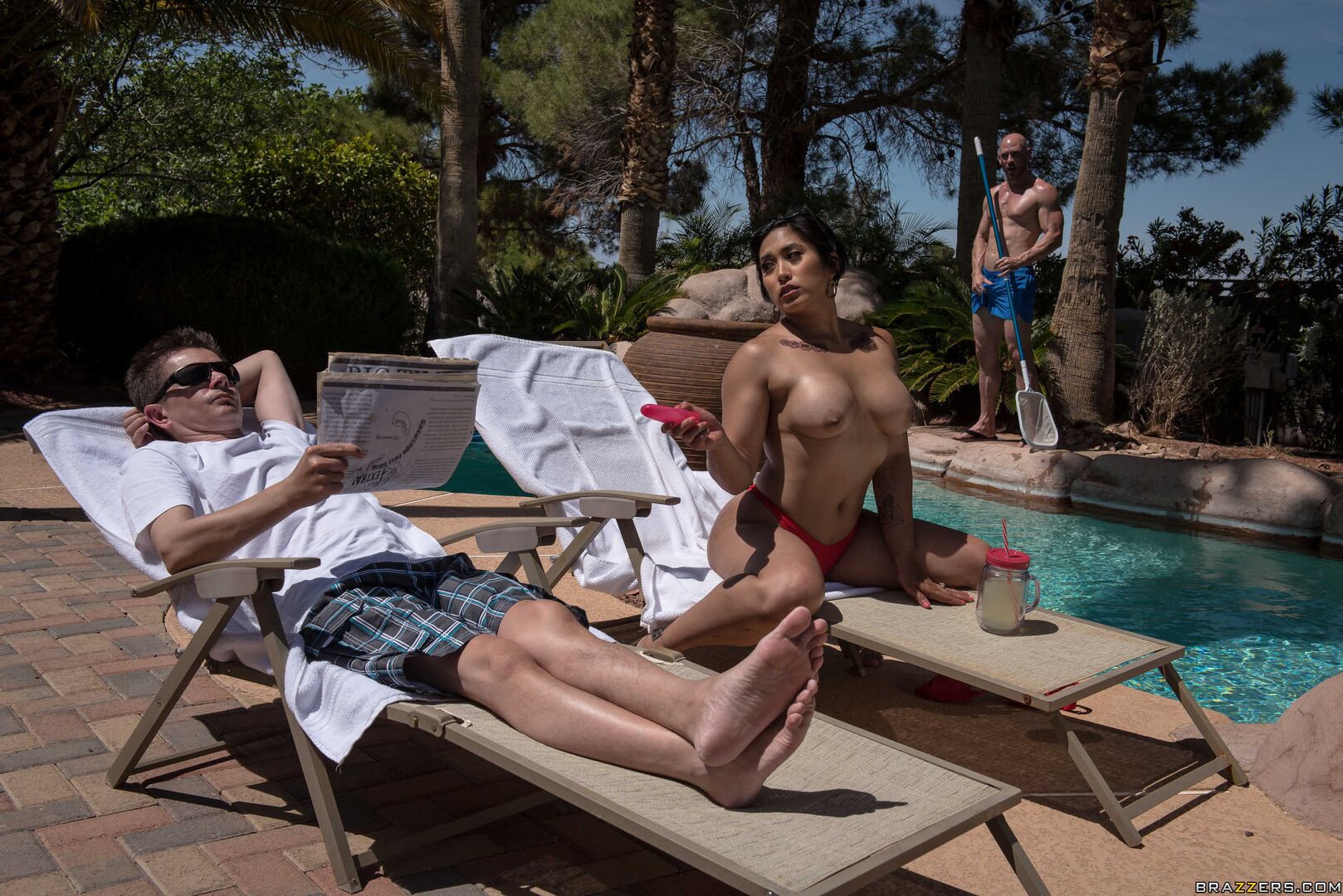 Pounding The Pool Boy