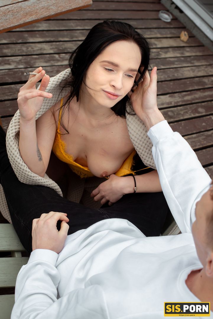 Smoking behind daddy’s back? Here, smoke my cock!
