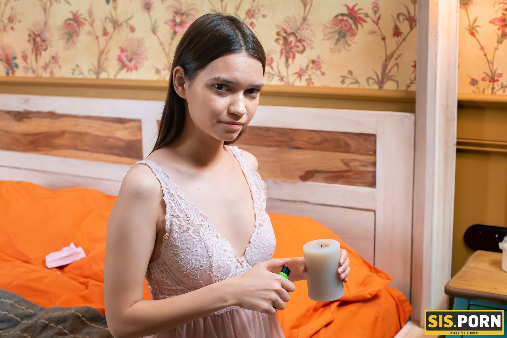 An erotic surprise for a boyfriend ended up as stepbrother x stepsister sex!