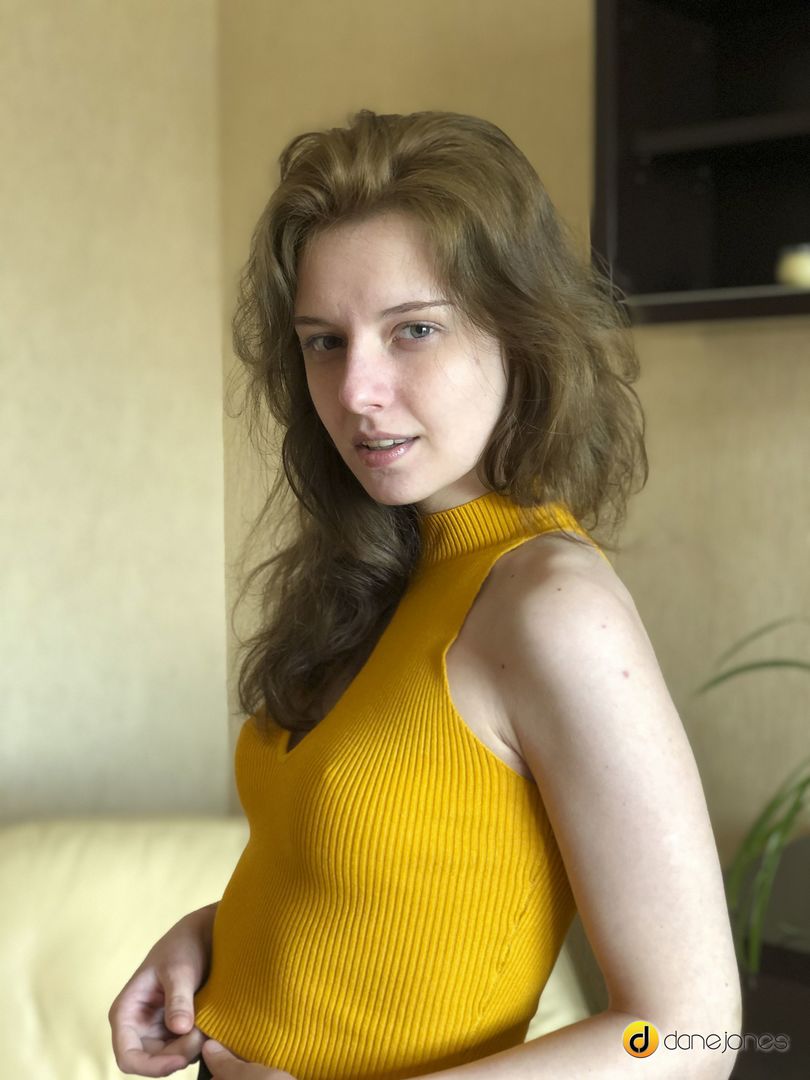 Pretty young girl masturbates alone