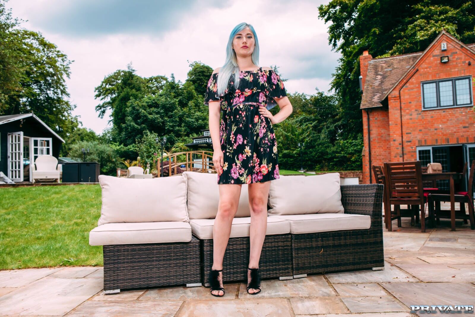 Misha Mayfair debuts in Private with DP in the garden