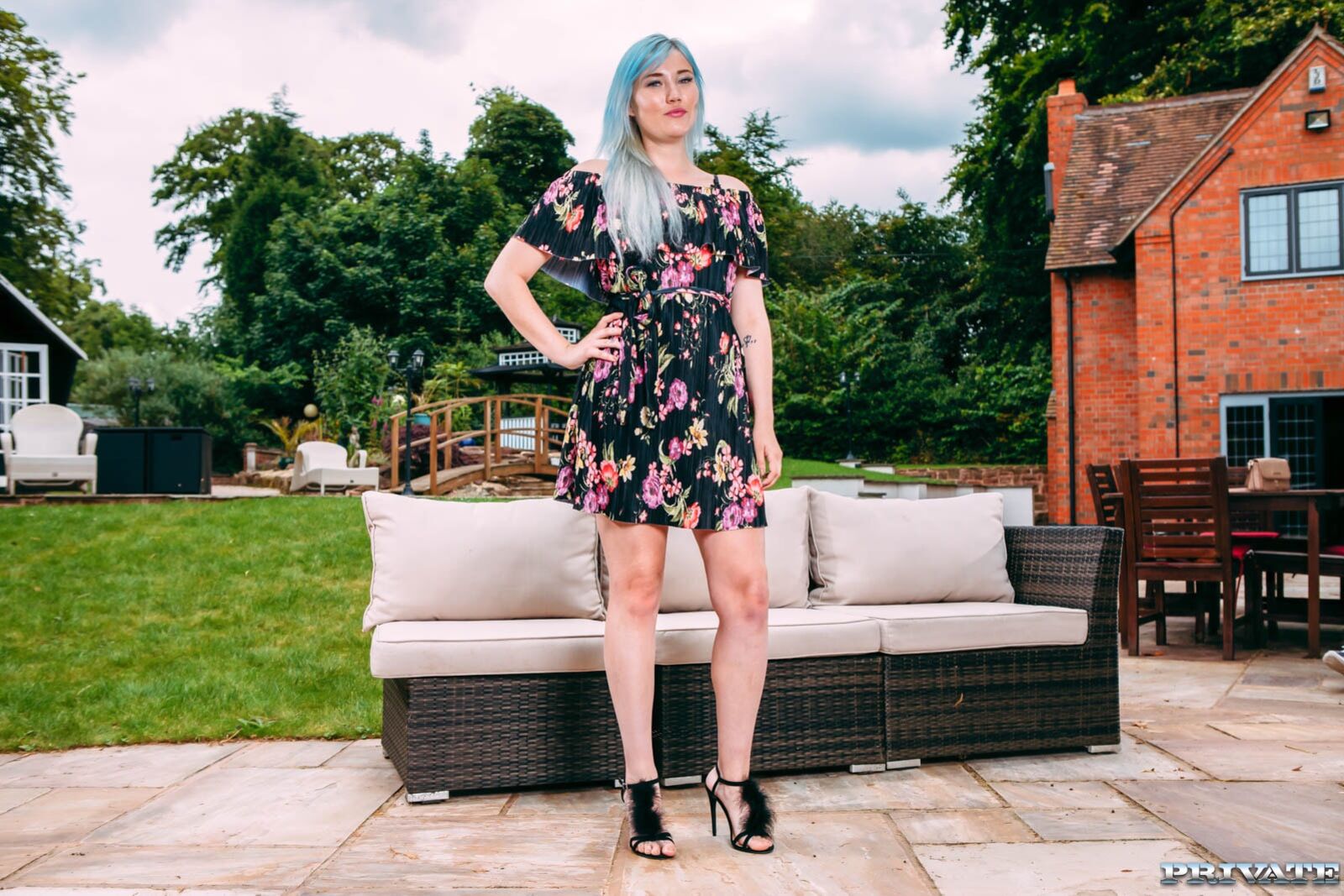 Misha Mayfair debuts in Private with DP in the garden