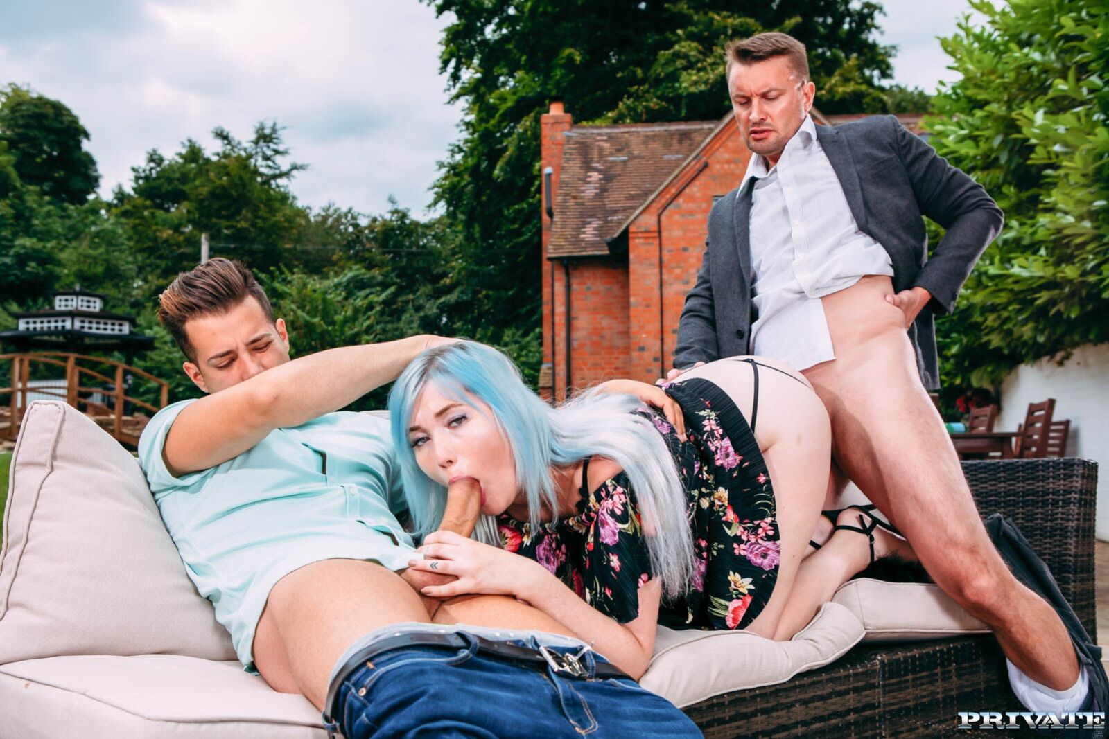 Misha Mayfair debuts in Private with DP in the garden