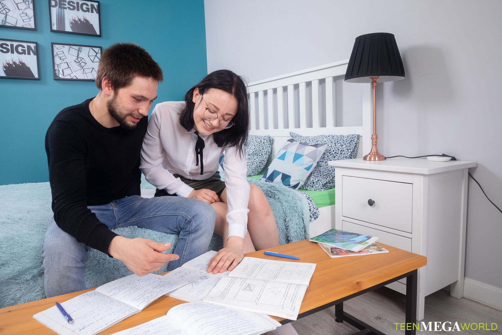 Friends cum on their assignments