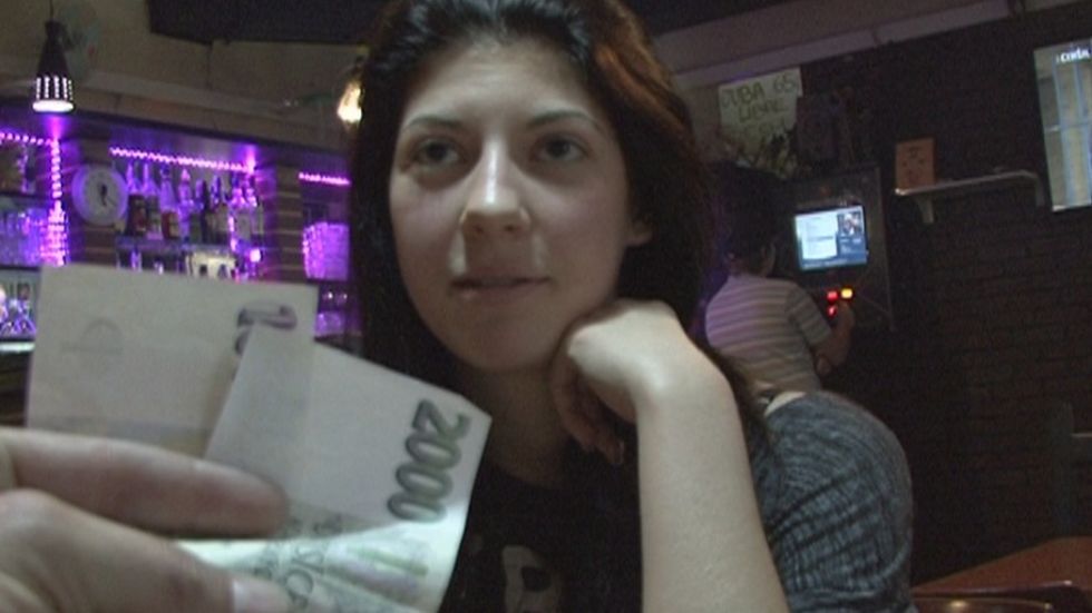 Two cocks for the bartender