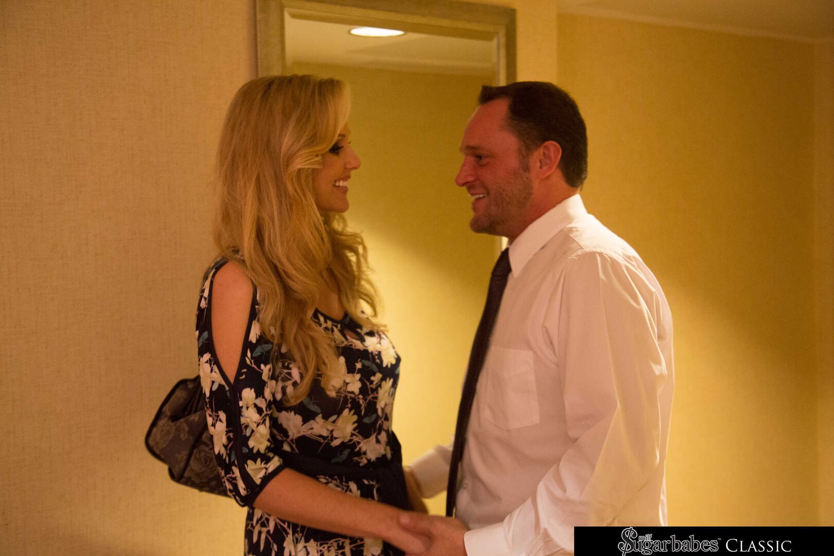 Julia Ann strips and fucks her sugar daddy before dinner