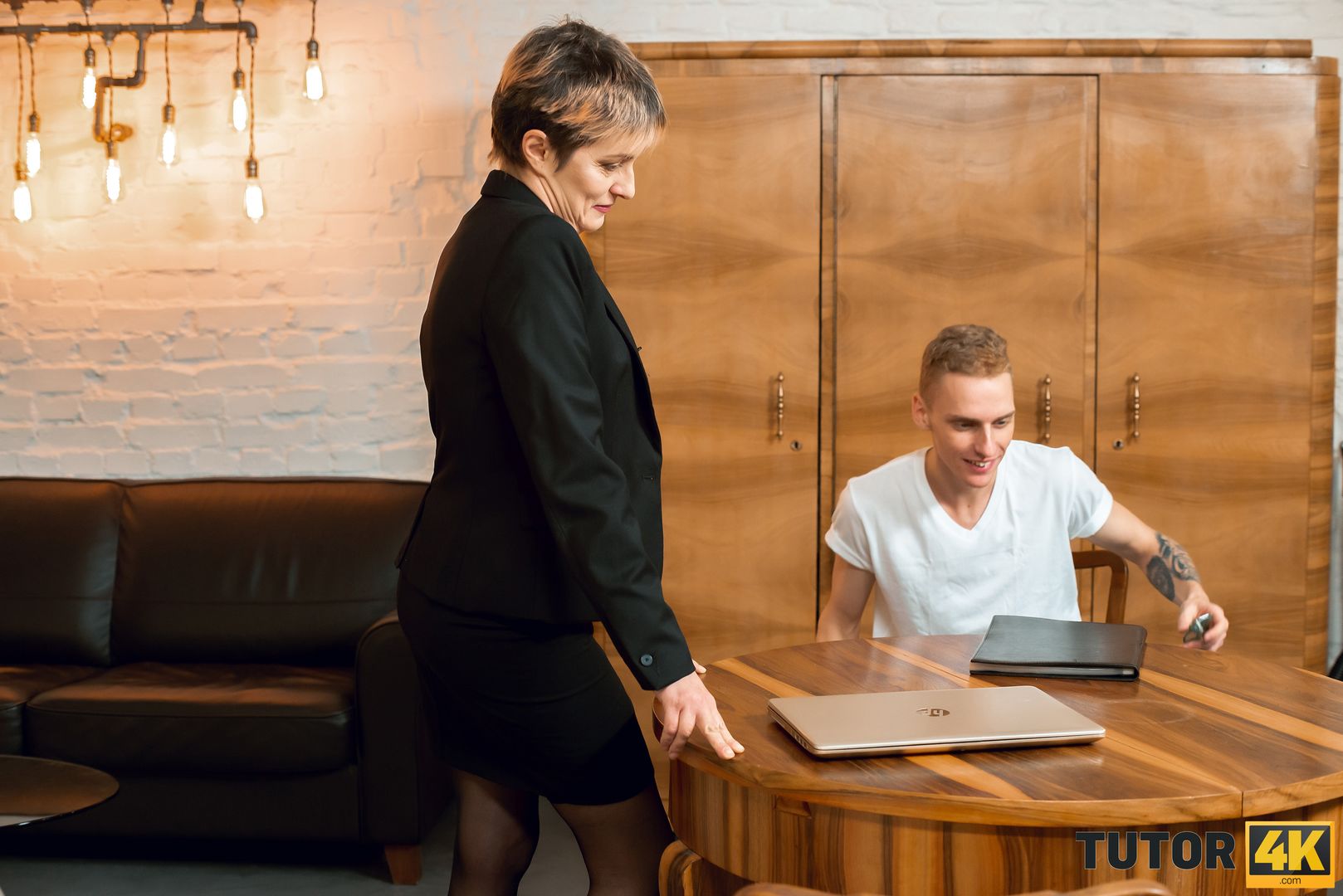 I talked my tutor into sex right in her apartment!