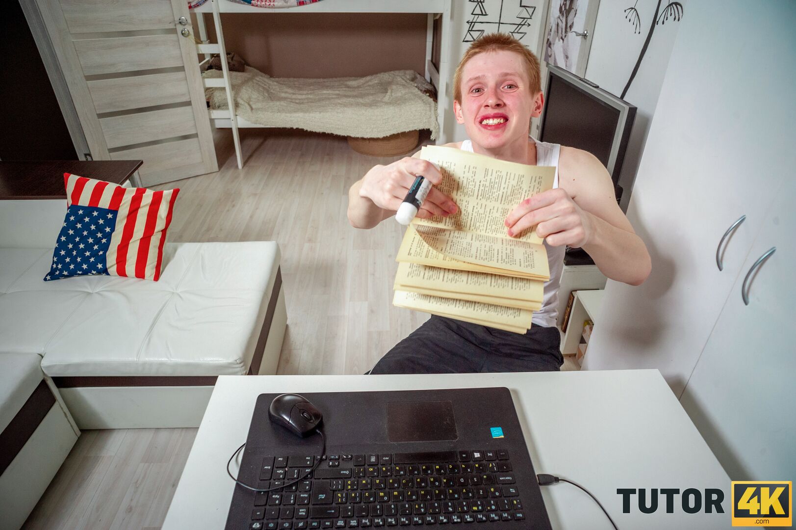 How my brother fucked a tutor, pretending to be dead!