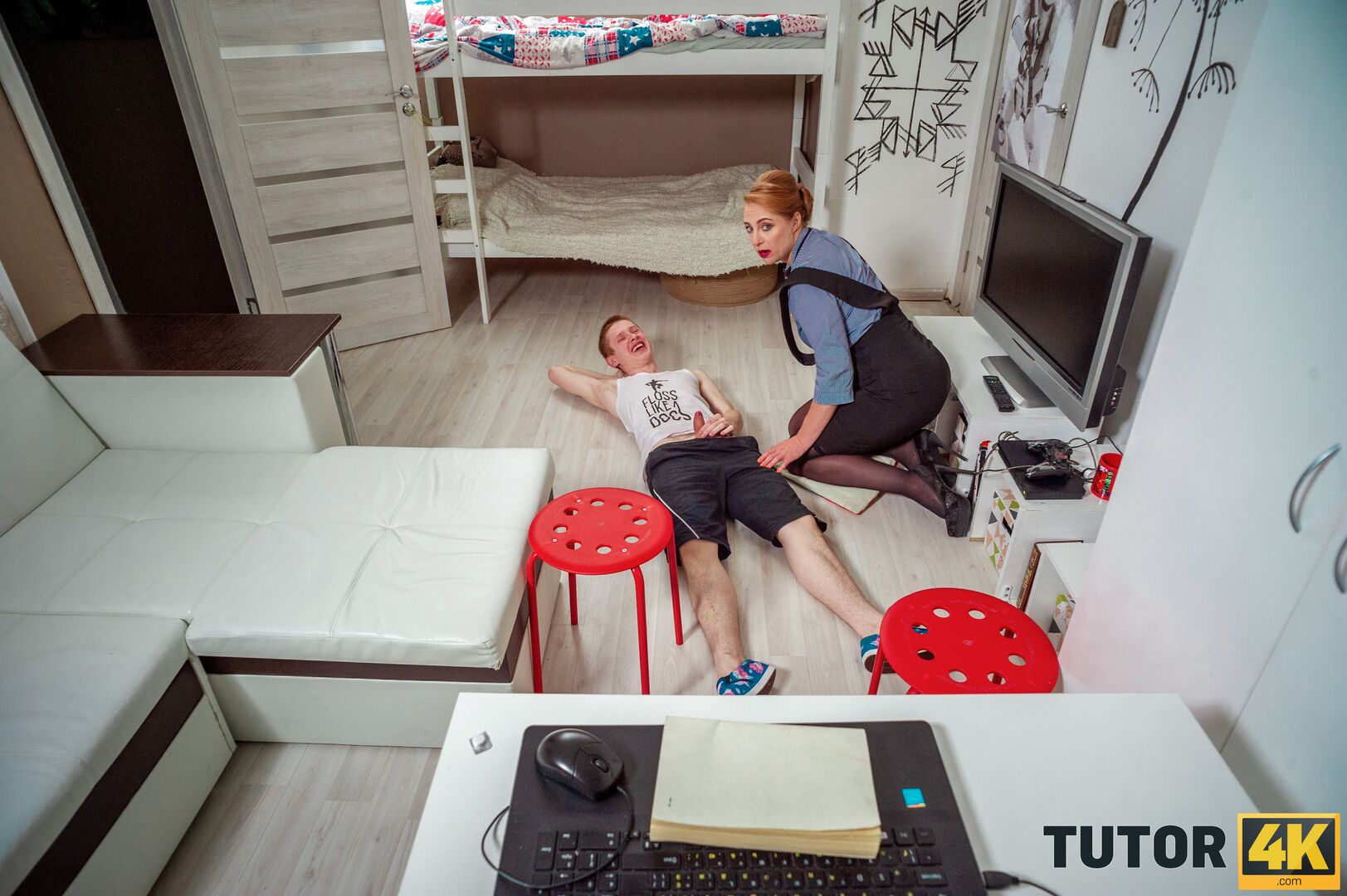 How my brother fucked a tutor, pretending to be dead!