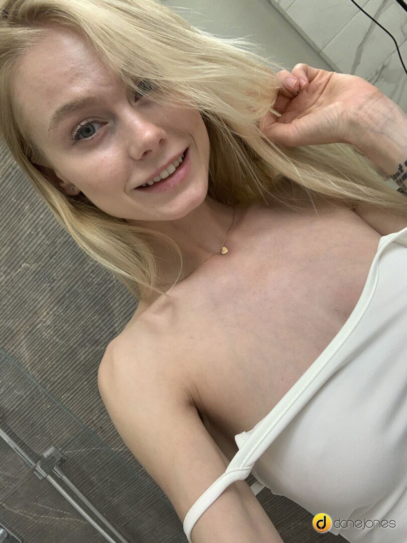 Sexy blonde solo shower orgasms
