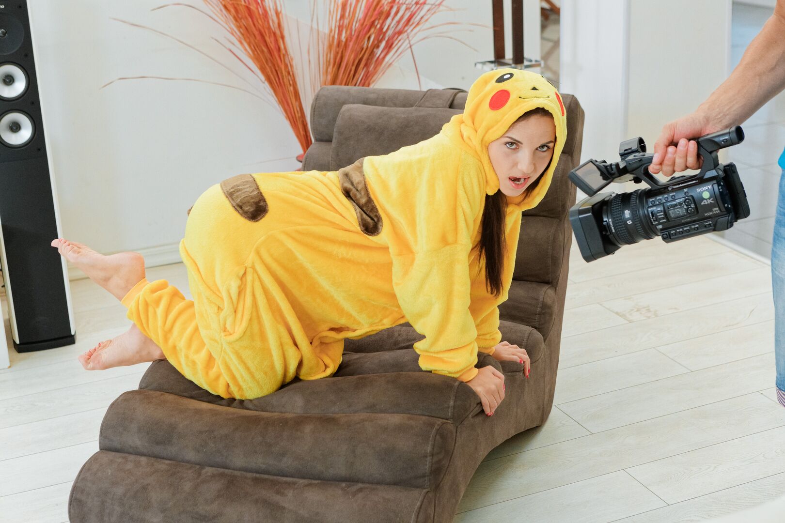 Pikachu costume makes dude forget about everything