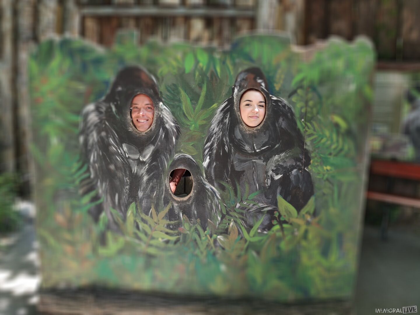 Annoying step sister goes to the zoo with her bro