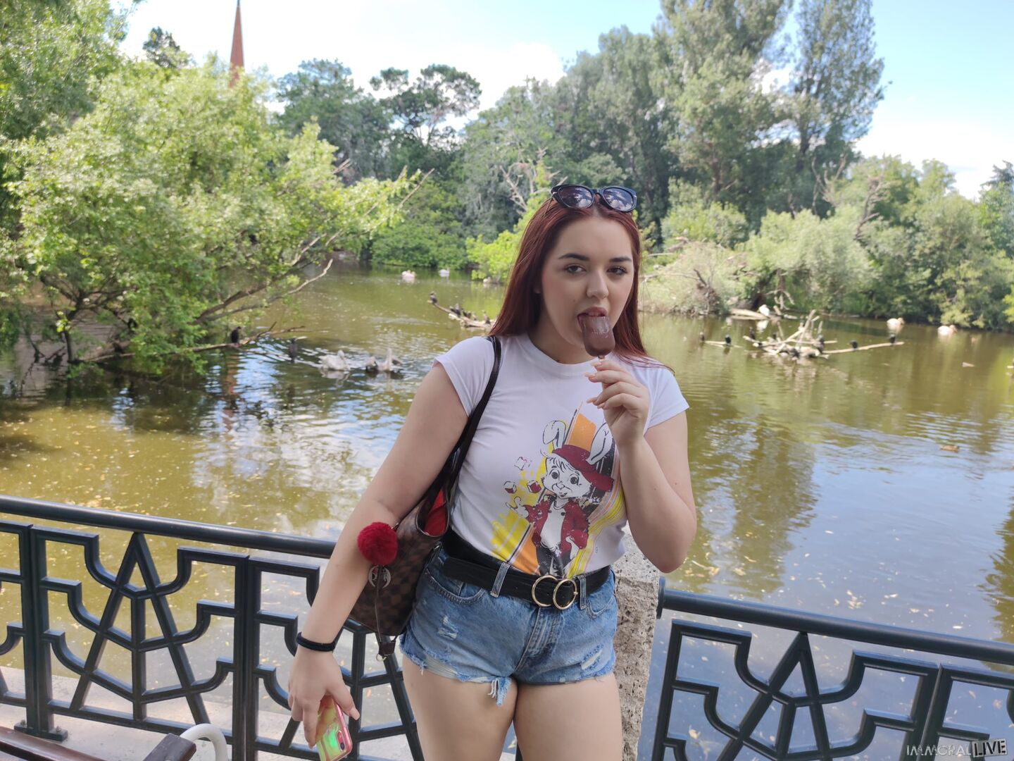Annoying step sister goes to the zoo with her bro