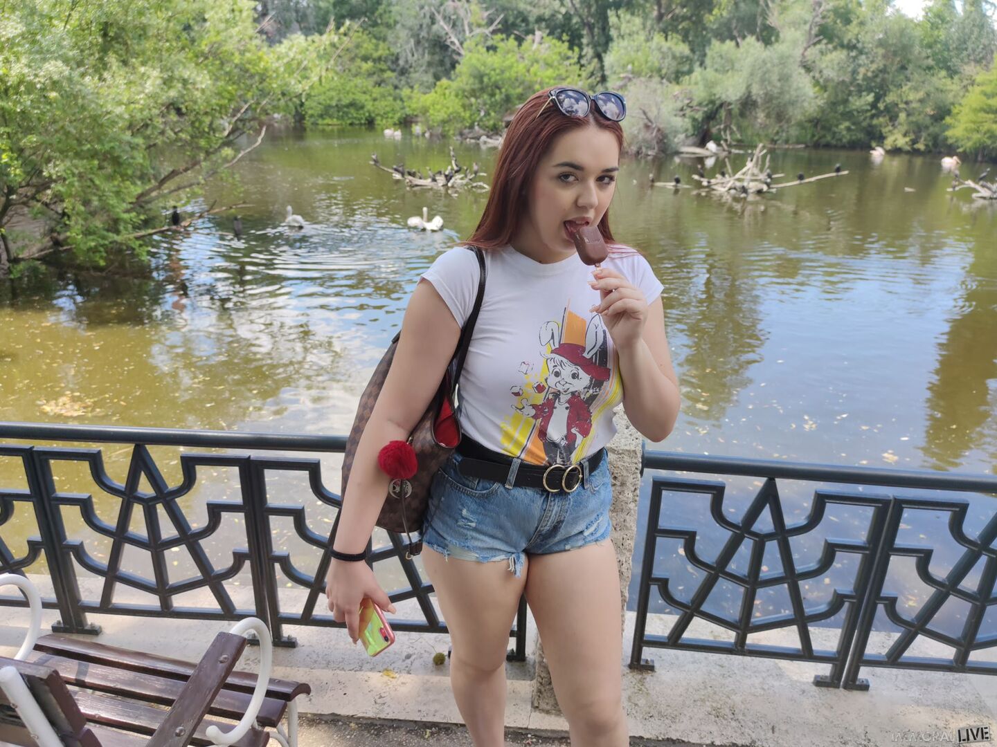 Annoying step sister goes to the zoo with her bro