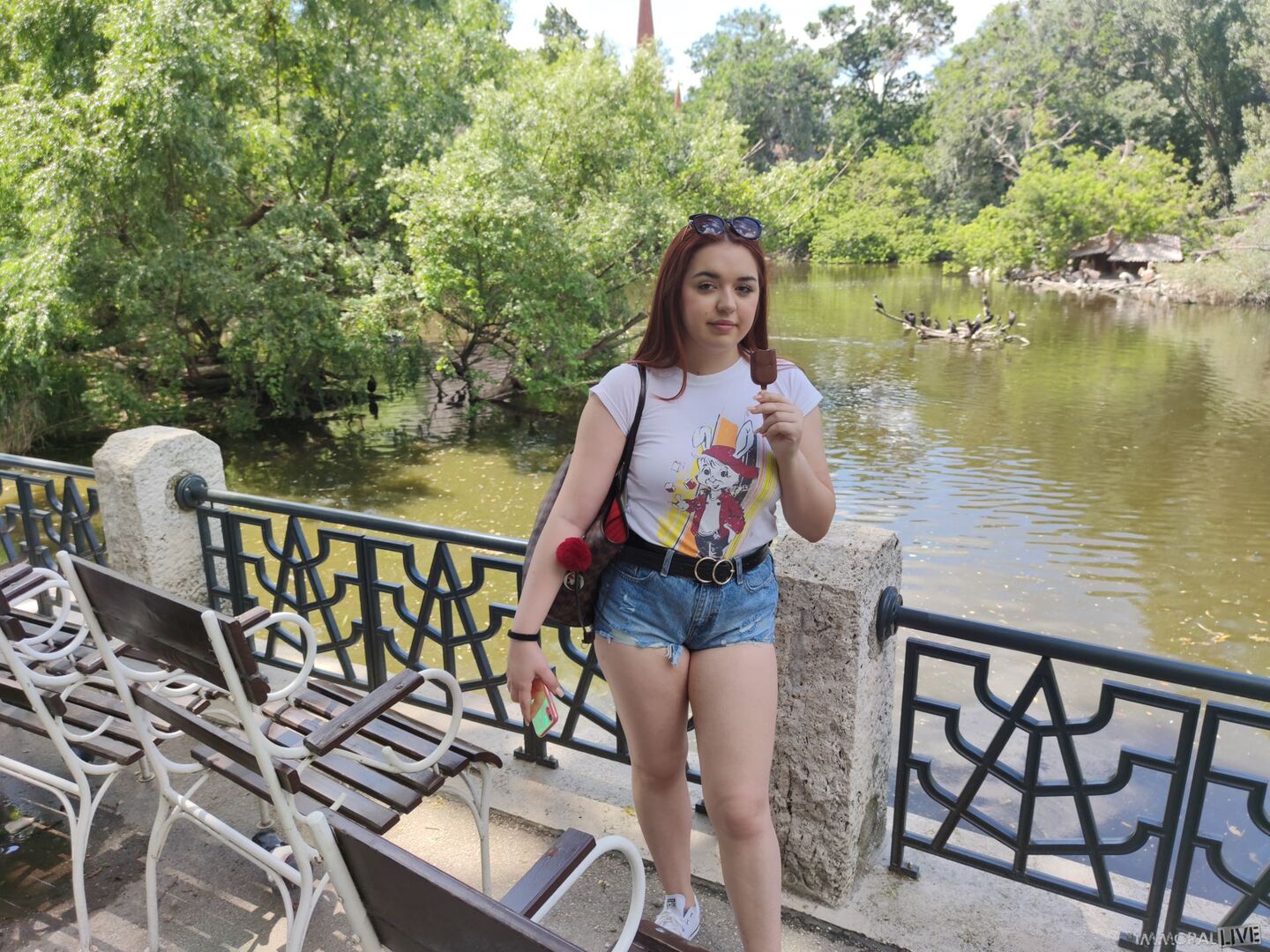 Annoying step sister goes to the zoo with her bro