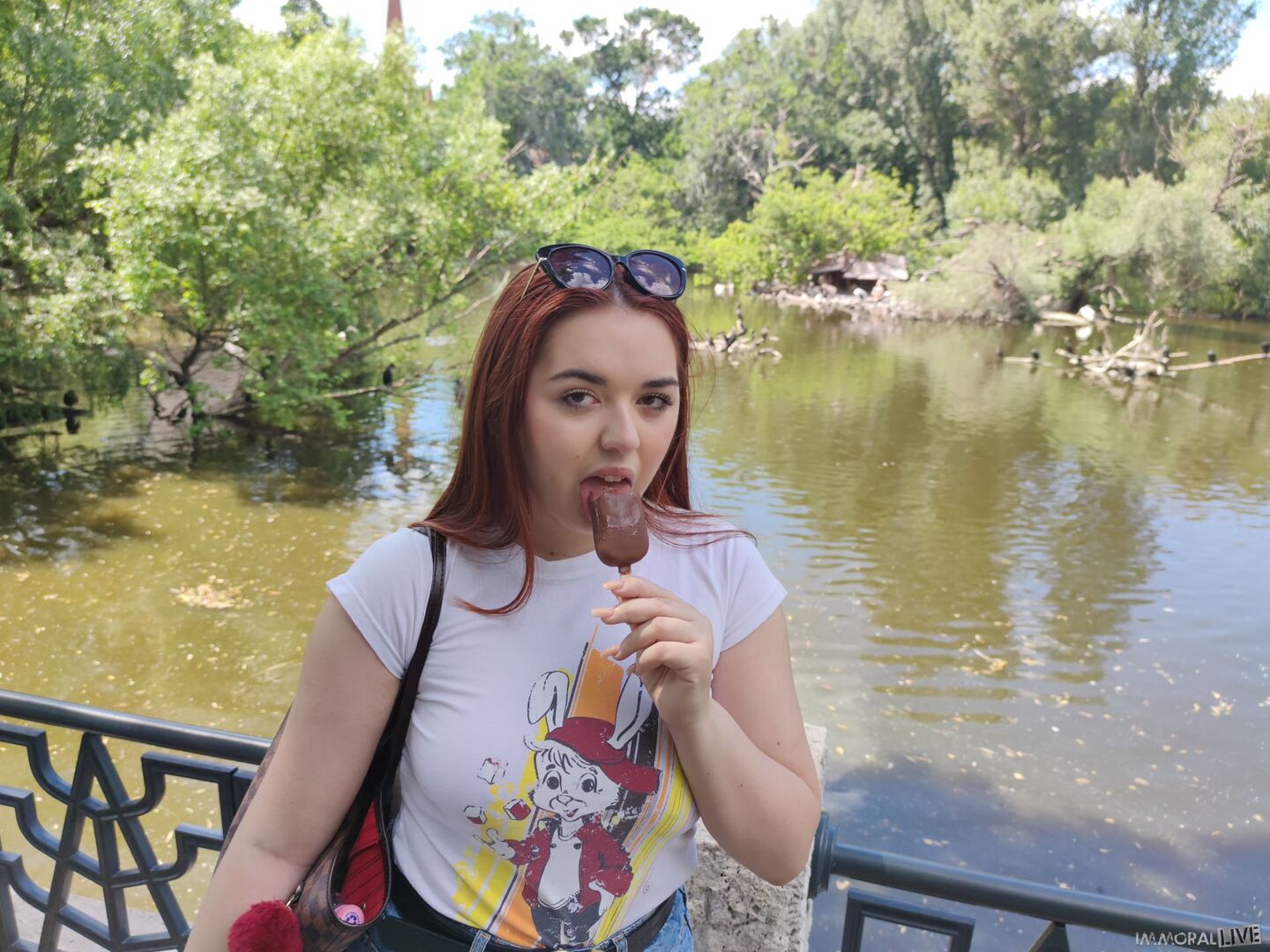 Annoying step sister goes to the zoo with her bro