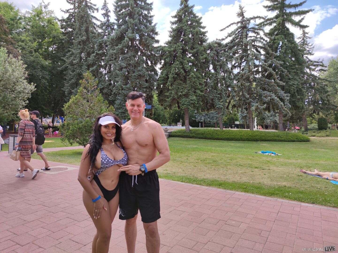 Father and Son Pick Up Mega Busty Latina at Empty Post Coronavirus Spa