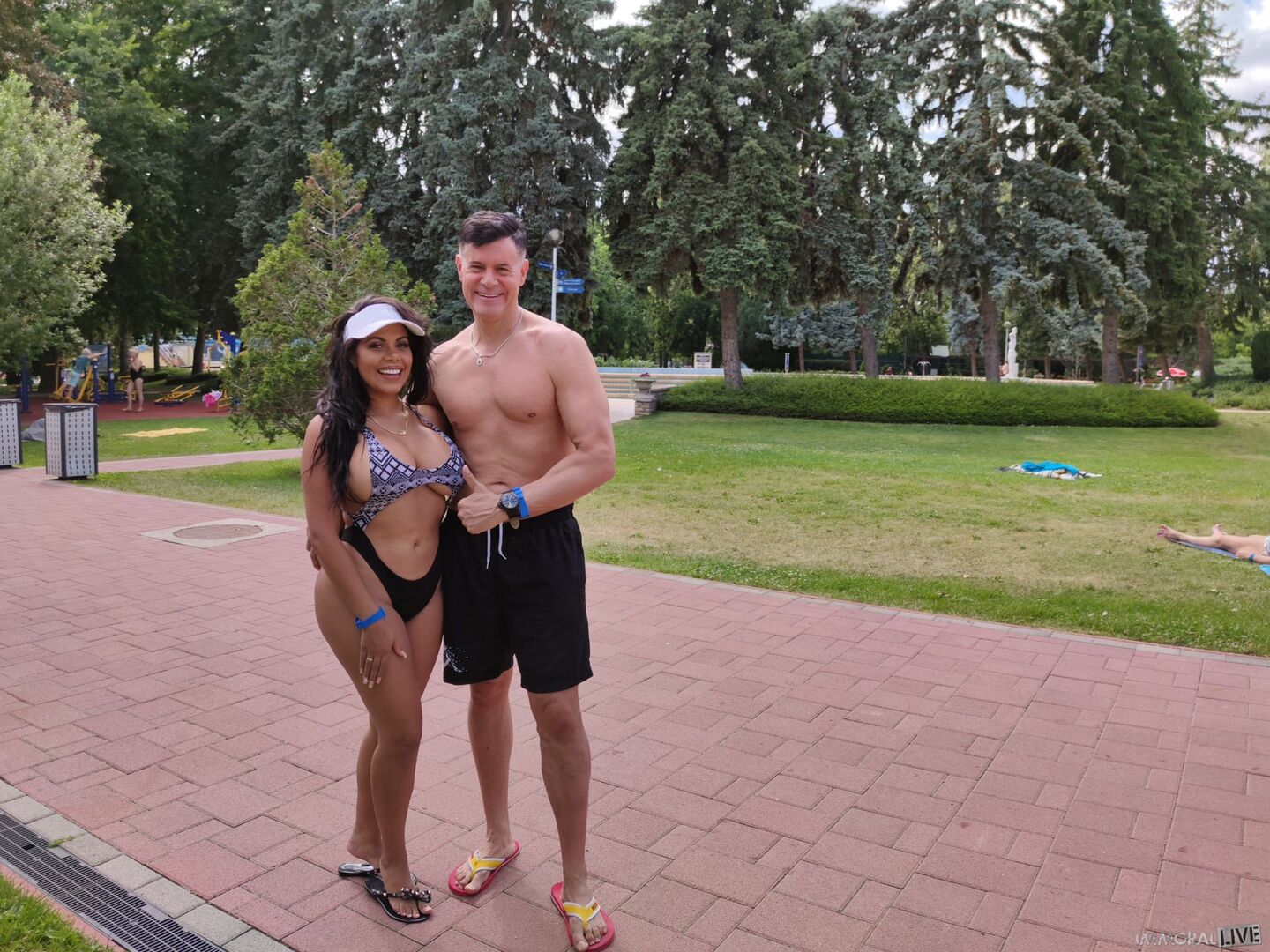 Father and Son Pick Up Mega Busty Latina at Empty Post Coronavirus Spa