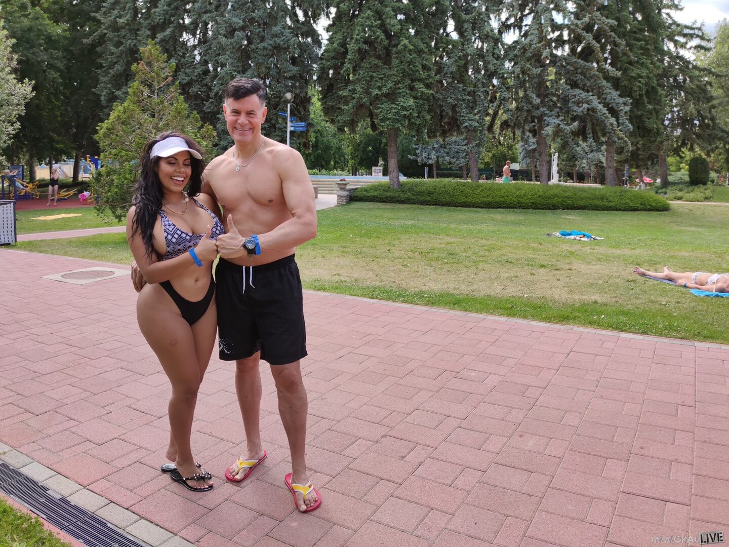 Father and Son Pick Up Mega Busty Latina at Empty Post Coronavirus Spa
