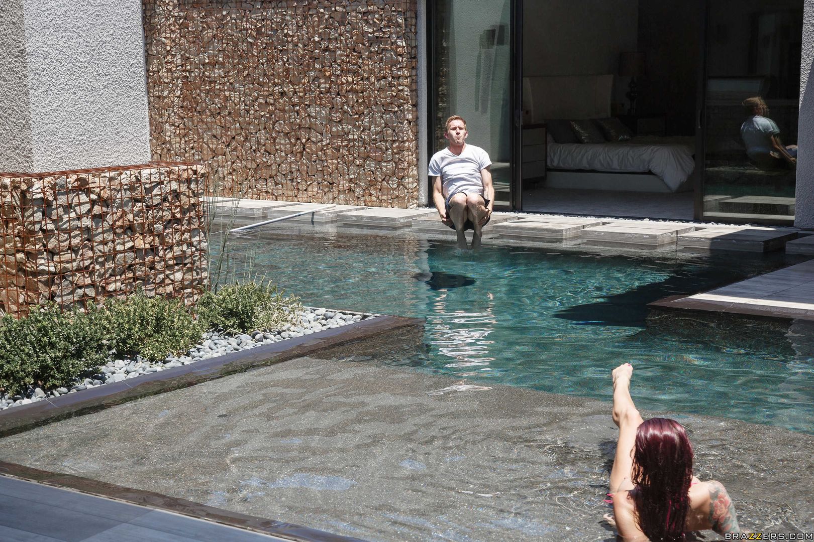 Pornstar In The Pool