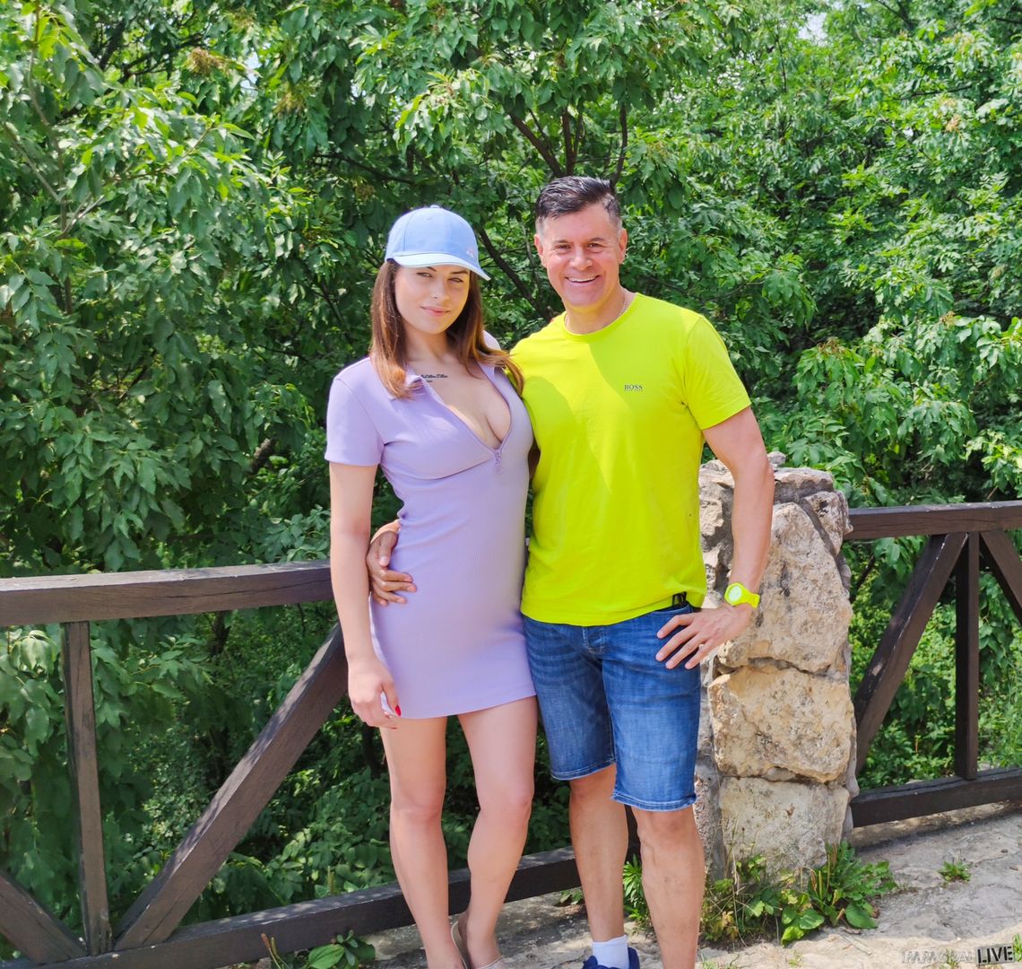 Father and Son Spy on Horny Girl Sunbathing