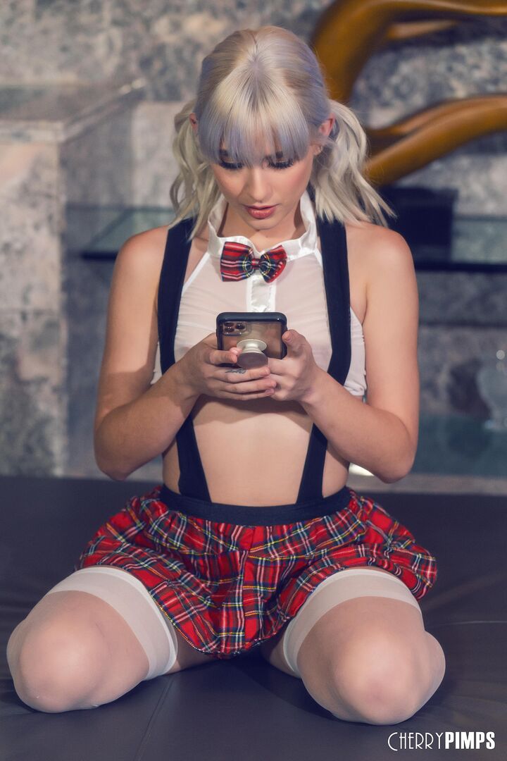 Mischievous School Girl Gets The Strap On Punishment