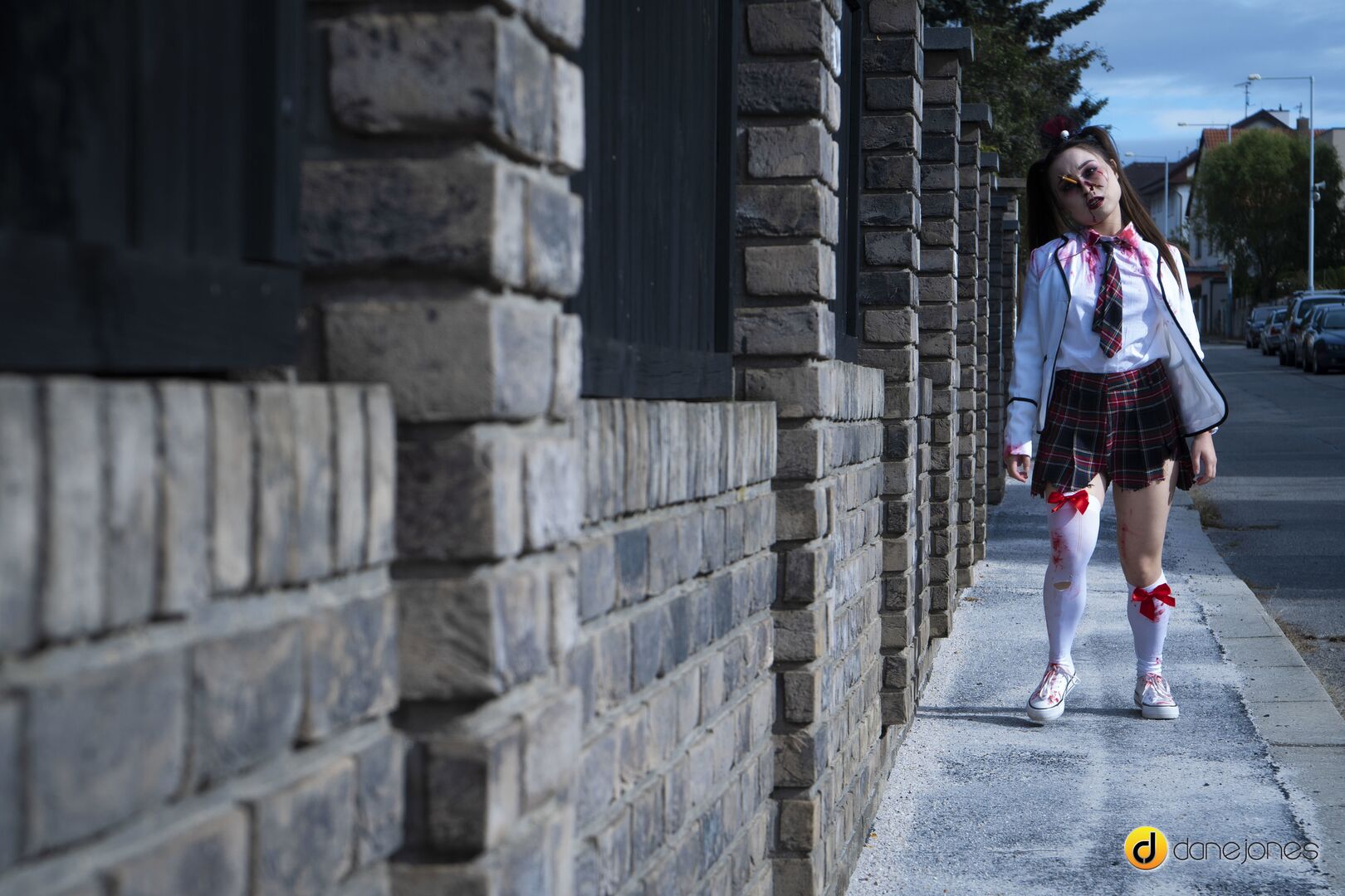 Zombie teen Halloween double team