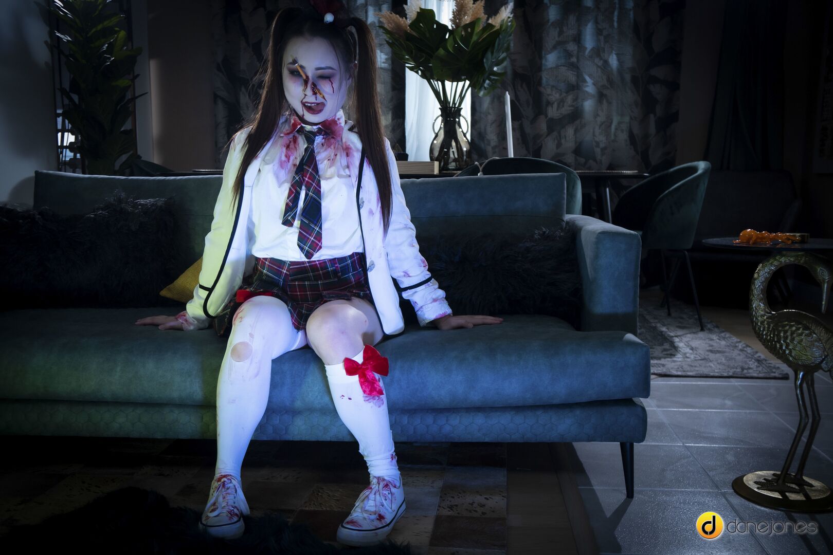 Zombie teen Halloween double team