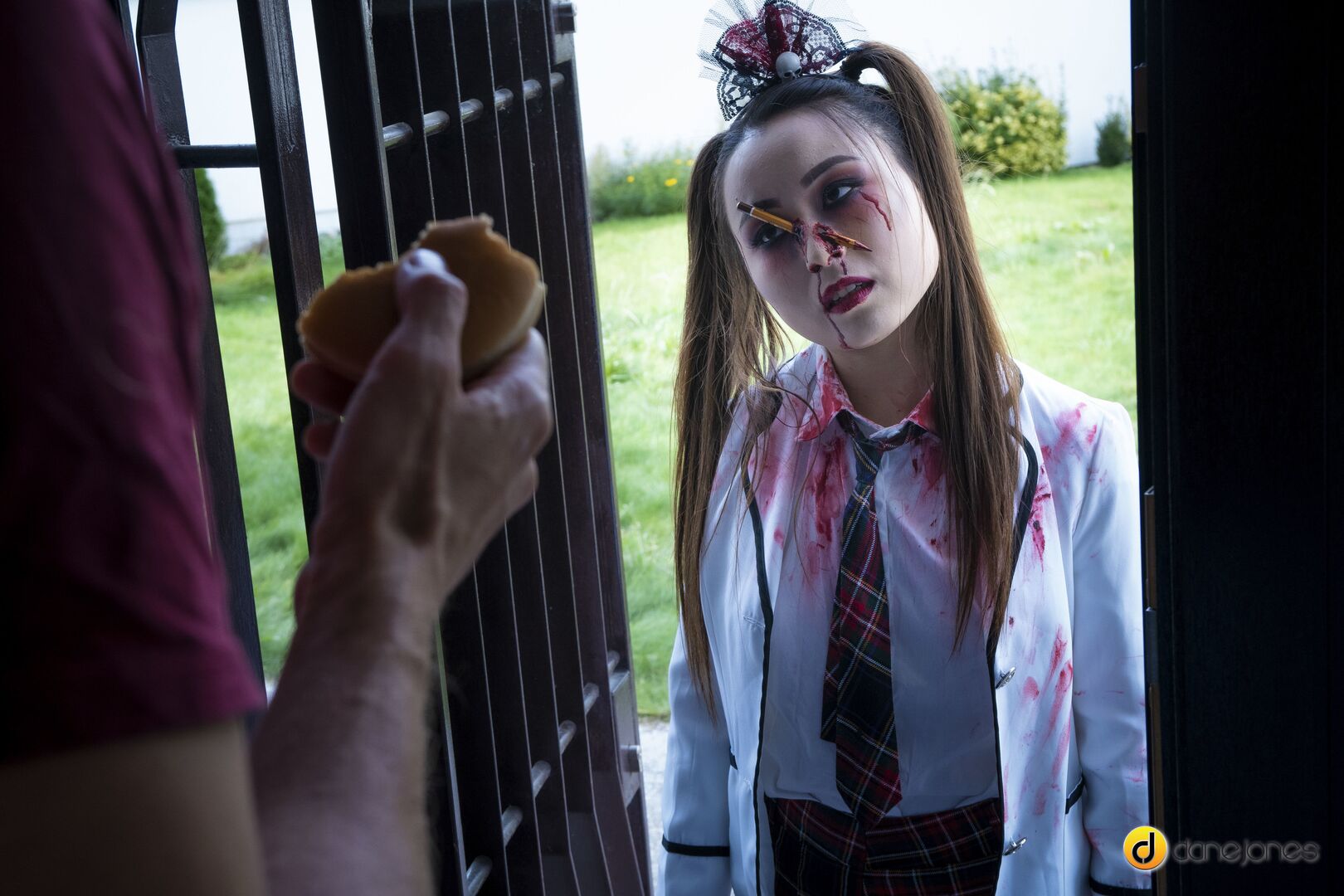 Zombie teen Halloween double team