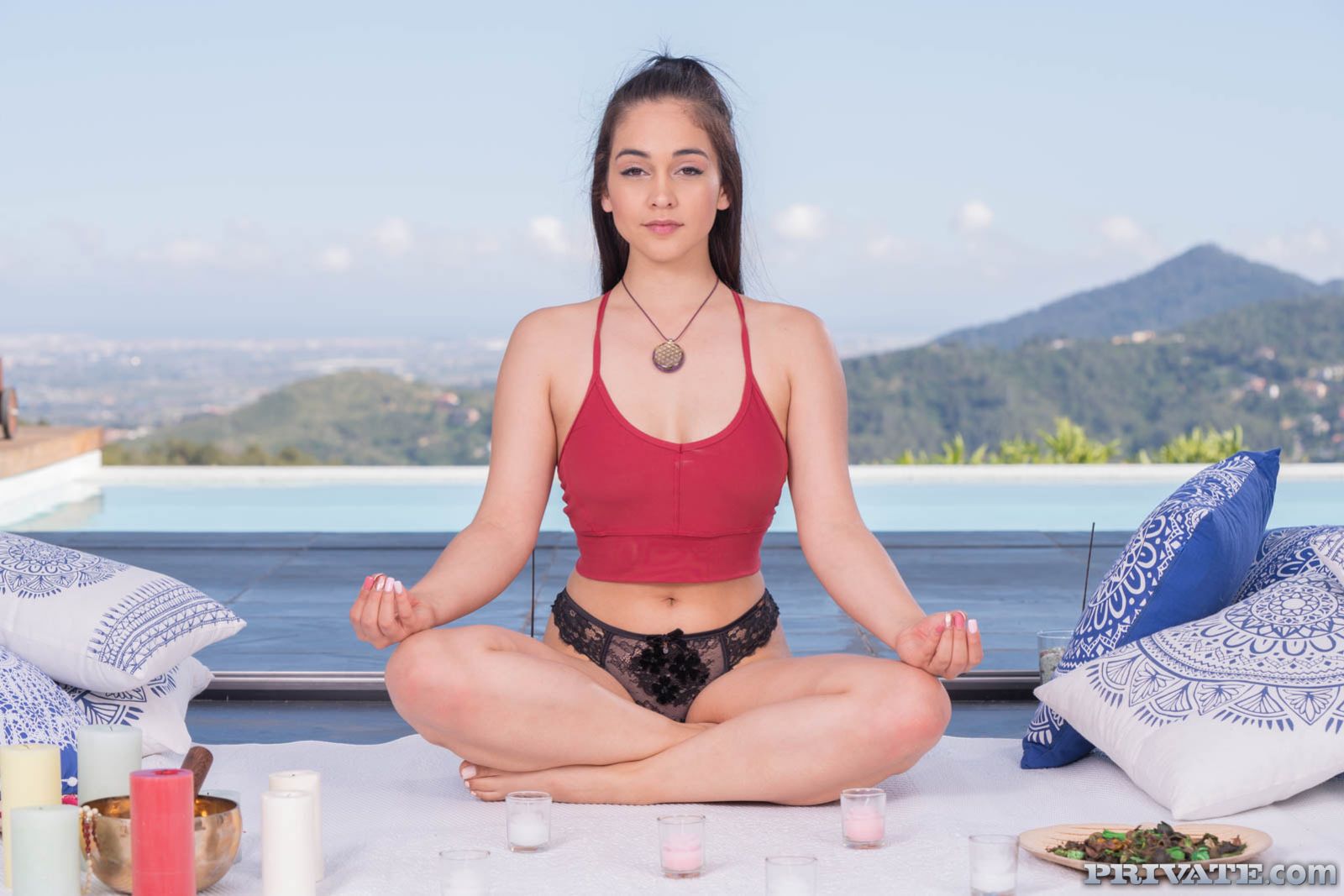 Ginebra Bellucci, Yoga Class Turns Interracial Threesome